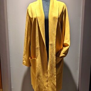 Mustard colored coat